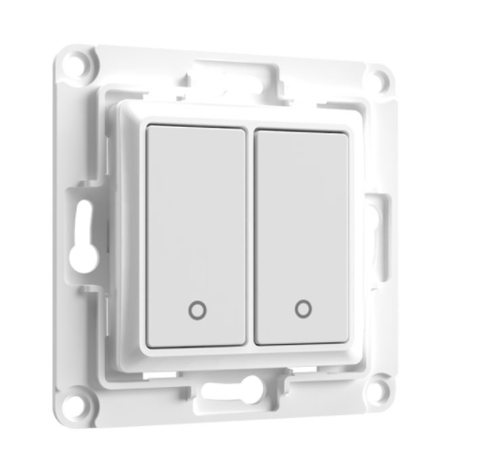 Shelly · Unterputz Zubehör · "Wall Switch 2" · Wandtaster · 2-fach · Weiß