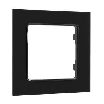 Shelly · Unterputz Zubehör · "Wall Frame 1" · Wandtaster Rahmen · 1-fach · Schwarz